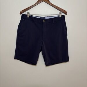 Peter Millar Crown Crafted Navy Blue Shorts Mens 33 Golf Preppy Summer 8" Inseam